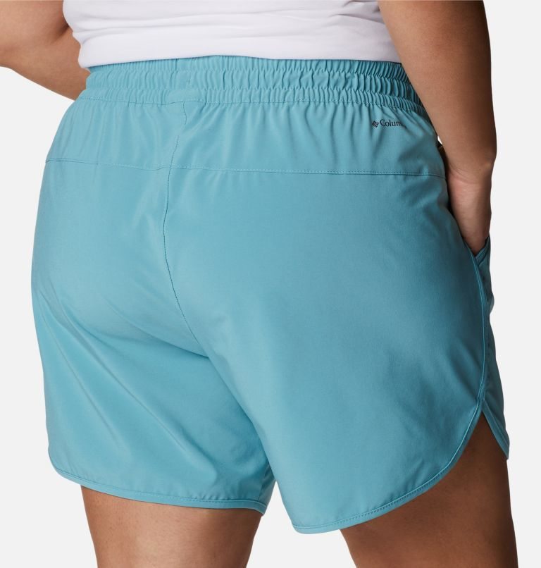 Women's Columbia Bogata Bay Stretch Shorts Turquoise | Plus Size CA-N1L6A